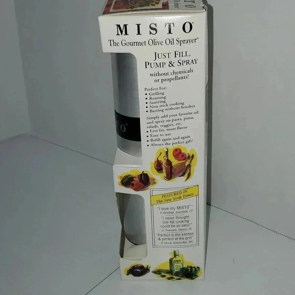 Misto The Gourmet Olive Oil Sprayer in Brushed Aluminum NWT